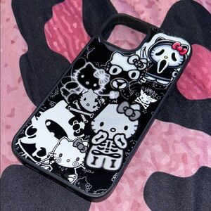 Hello Kitty Y2K Black and White iPhone 14 Case